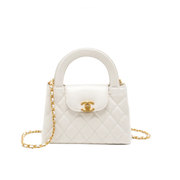 Chanel Kelly Nano Calfskin White Bag premium replica - image 1