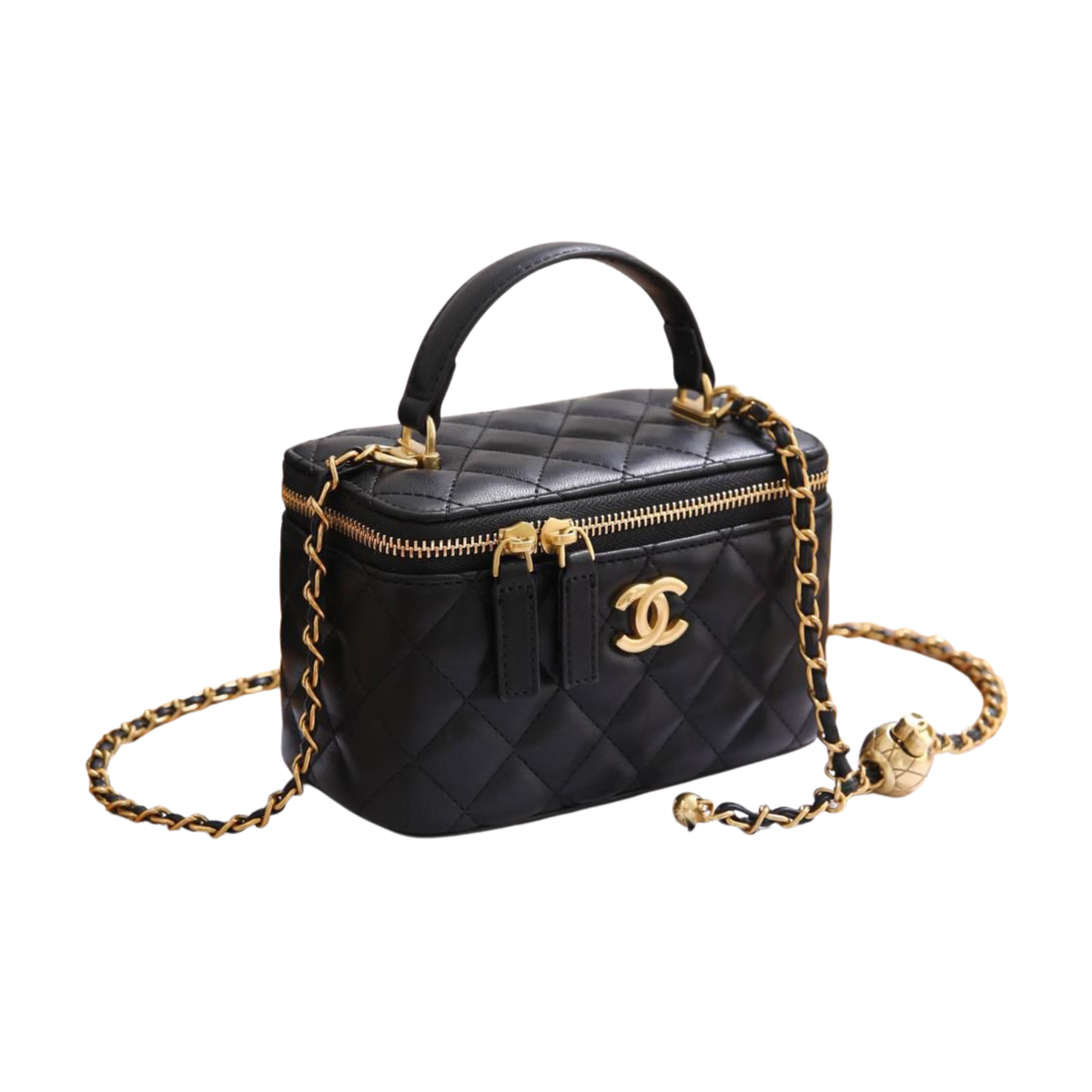 Chanel Small Vanity Case Chain Black Bag premium replica - image 1