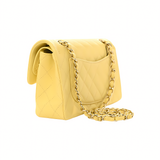Chanel Classic Double Flap 20S Yellow Bag premium replica - image 2