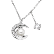 Chanel Comète Geode Pendant Necklace White Diamond Jewelry premium replica - image 1