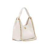 Chanel 25 Medium Hobo Light Beige Quilted Caviar Bag premium replica - image 2