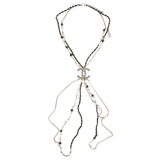 Chanel Long Bead Pearl Cc Logo Sautoir Necklace Gold Tone Jewelry premium replica - image 1