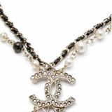 Chanel Long Bead Pearl Cc Logo Sautoir Necklace Gold Tone Jewelry premium replica - image 2