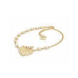 Chanel Quilted Heart Cc Logo Pearl Station Necklace Jewelry premium replica - image 2