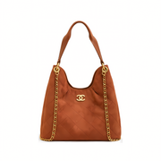 Chanel City Zip Tote Signature Canvas Mahogany Brown Bag premium replica - image 1