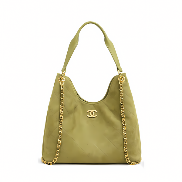 Chanel City Zip Tote Signature Canvas Mahogany Bag