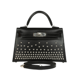 Hermès Clouté Mini Kelly 20 Black Bag premium replica - image 1