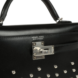 Hermès Clouté Mini Kelly 20 Black Bag premium replica - image 4