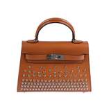 Hermès Clouté Mini Kelly 20 Brown Bag premium replica - image 1