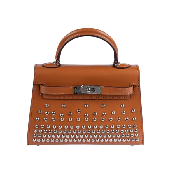 Hermès Clouté Mini Kelly 20 Brown Bag