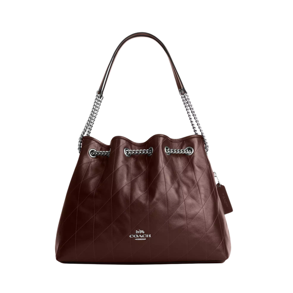 Coach Bag Evelyn Large Quilted Maple Red Bag