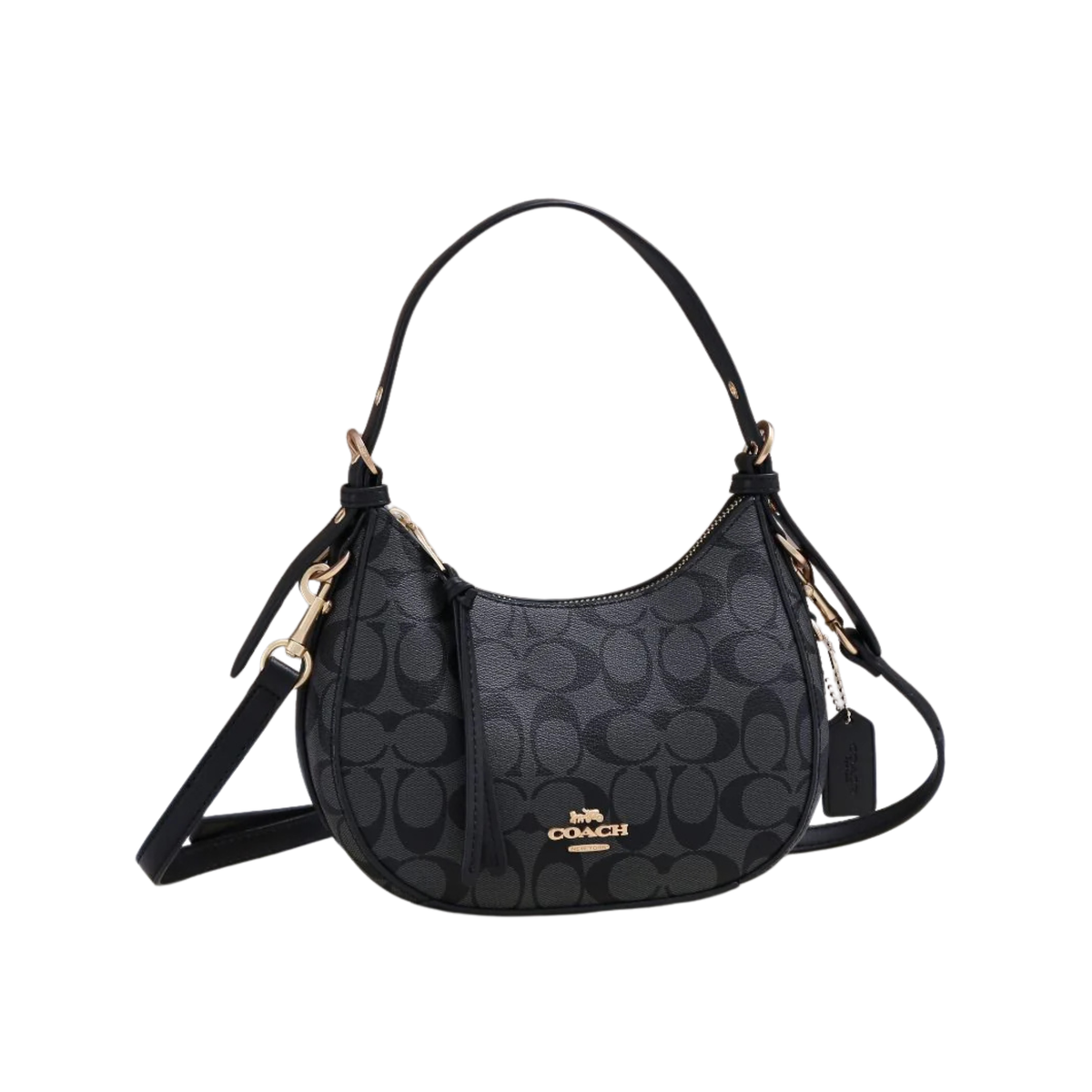 Coach Bag Kleo Hobo Signature Canvas Cocoa Almond Bag premium replica - image 1