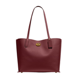 Coach Bag Willow Tote Signature Canvas Brick Red Bag premium replica - image 1