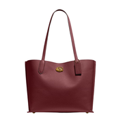 Coach Bag Willow Tote Signature Canvas Brick Red Bag premium replica - image 1