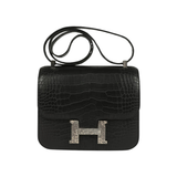 Hermès Constance 18 Matte Alligator Noir Bag premium replica - image 1