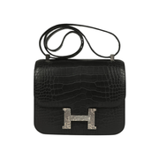 Hermès Constance 18 Matte Alligator Noir Bag premium replica - image 1