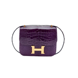 Hermès Constance 18 Purple Alligator Bag premium replica - image 1
