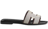 Hermès Hermès Slipper Oran Prunoir Slides premium replica - image 4