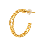 Dior Cd Chain Hoop Earring Gold Jewelry premium replica - image 2
