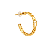 Dior Cd Chain Hoop Earring Gold Jewelry premium replica - image 3