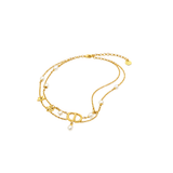 Dior Cd Star Pearl Layered Necklace Gold Jewelry premium replica - image 2