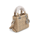 Dior Mini Lady Brown Satin Bag premium replica - image 2