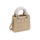 Dior Mini Lady Brown Satin Bag premium replica - image 3