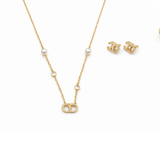 Chanel Lune Gold Finish Resin Pearls Crystals Jewelry premium replica - image 2