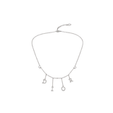 Dior Letter Charm Necklace Silver Jewelry premium replica - image 3