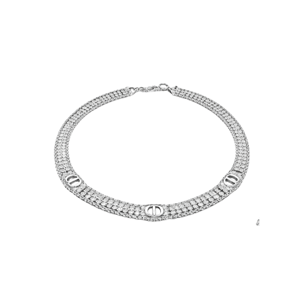 Dior Cd Logo Chain Necklace Earings Set Jewelry premium replica - image 1