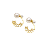 Dior Pearls Earrings Gold Jewelry premium replica - image 2
