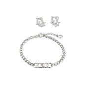 Dior Oblique Charm Bracelet Silver Jewelry premium replica - image 1