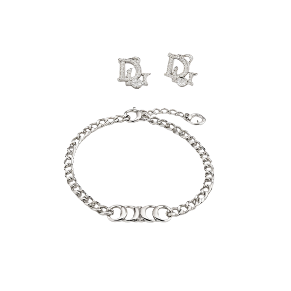 Dior Oblique Charm Bracelet Silver Jewelry