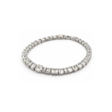 Dior Solitaire Crystal Necklace And Bracelet Set Silver Jewelry premium replica - image 2