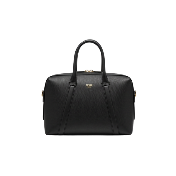 Fendi Boston 365 Medium Black Bag