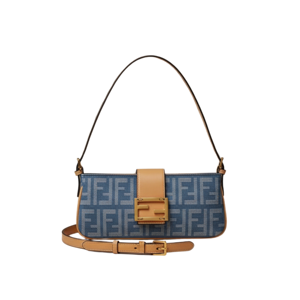 Fendi Shoulder Blue Ffdenim Bag premium replica - image 1