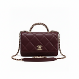 Chanel Mini Top Handle Shoulder Leather Wallet premium replica - image 1