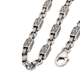 Gucci Chunky Chain Necklace Bracelet Set Silver Jewelry premium replica - image 3
