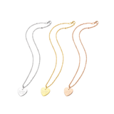 Gucci Heart Logo Necklace Gold Silver Rosegold Jewelry premium replica - image 3