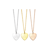 Gucci Heart Logo Necklace Gold Silver Rosegold Jewelry premium replica - image 2
