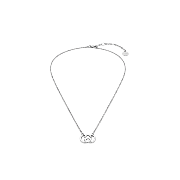 Gucci Interlocking G Logo Necklace Silver Jewelry