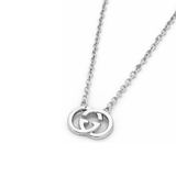 Gucci Interlocking G Logo Necklace Silver Jewelry premium replica - image 3