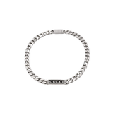 Gucci Logo Plate Chain Bracelet Silver Jewelry premium replica - image 1