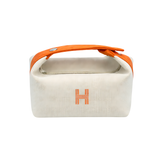 Hermès Bride-A-Brac Case Beige Canvas Wallet premium replica - image 1