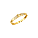 Hermès Kelly Bangle Bracelet Gold Full Crystals Jewelry premium replica - image 2