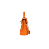 Hermès Kelly Ii Sellier 28 Toile H Étoupe Orange Bag premium replica - image 3