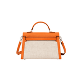 Hermès Kelly Ii Sellier 28 Toile H Étoupe Orange Bag premium replica - image 2