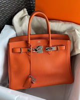 Hermès Birkin 25 Orange Bag premium replica - image 3