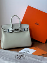 Hermès Birkin Light Gray Bag premium replica - image 5