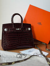 Hermès Birkin 35 Crocodile Bordeaux Bag premium replica - image 4